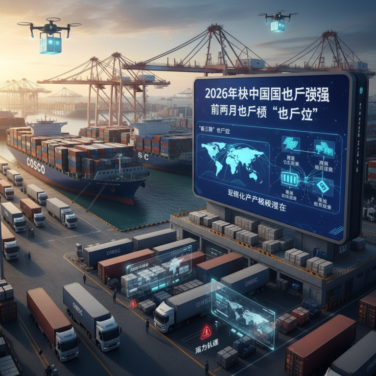 2026年破局与重构：中国出口供应链反弹如何重塑全球物流新格局？深度解析“新三样”出口激增与区域枢纽化对海空运力及仓储的挑战