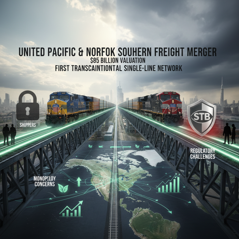 深度解析：850亿美元的 Union Pacific Norfolk Southern freight merger 将如何重塑北美物流版图？