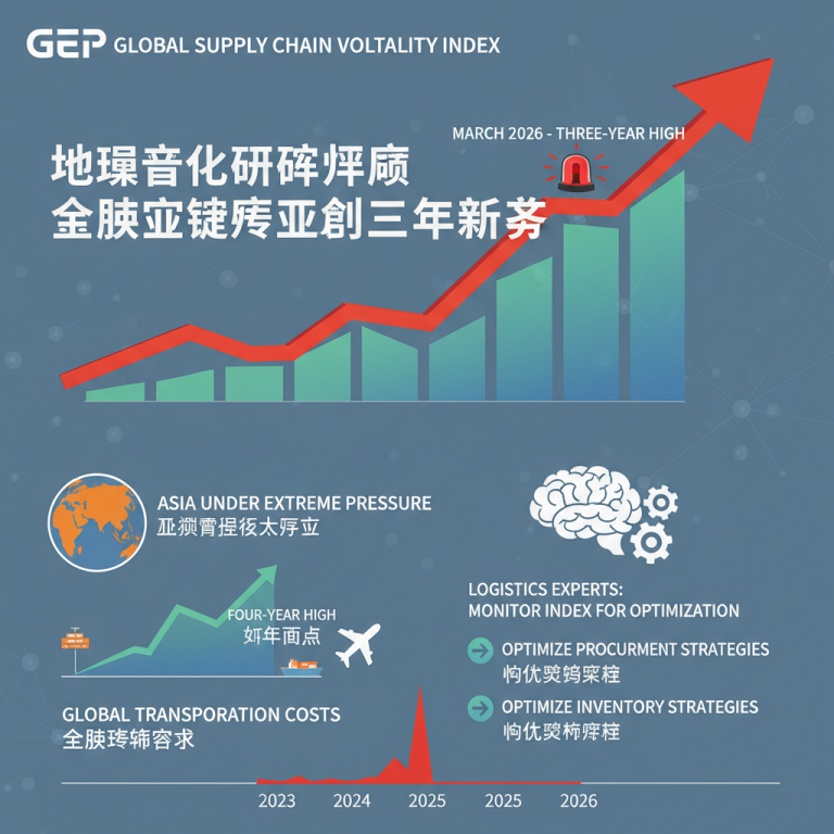 地缘政治冲突重塑全球物流：GEP Global Supply Chain Volatility Index 如何揭示2026年供应链危机？