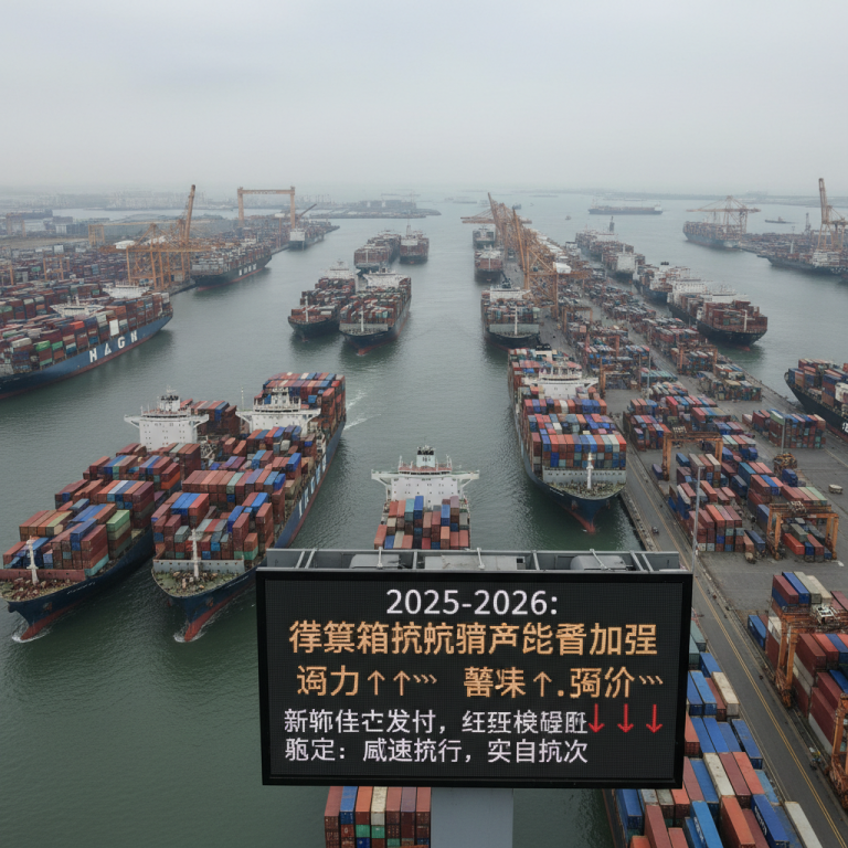 全球海运市场2025-2026深度前瞻：集装箱航运结构性产能过剩危机日益加剧，将如何全面重塑国际物流与供应链的未来格局？