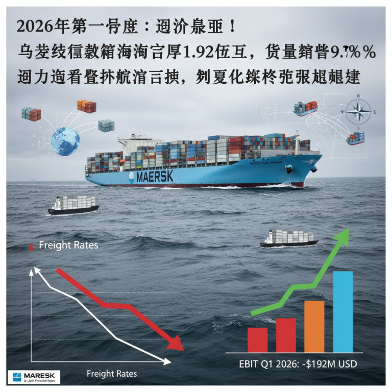 深度解析Maersk Q1 2026 container division EBIT loss：运量激增为何难挡利润下滑？