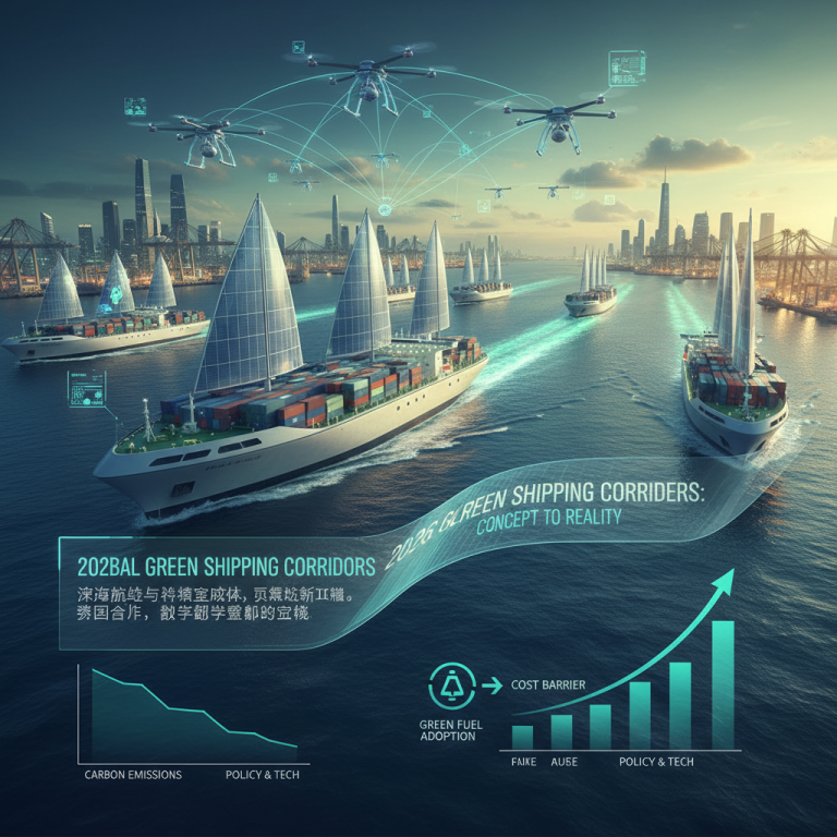 跨越燃料成本与技术壁垒：2026年全球绿色航运走廊（Green shipping corridors）能否实质性重塑国际物流零碳供应链？