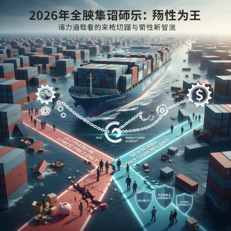 在结构性过剩的2026年，海运人为运力管理如何成为联盟掌控定价权的终极武器？物流专家与货主该如何打破运费剧烈波动成功突围？