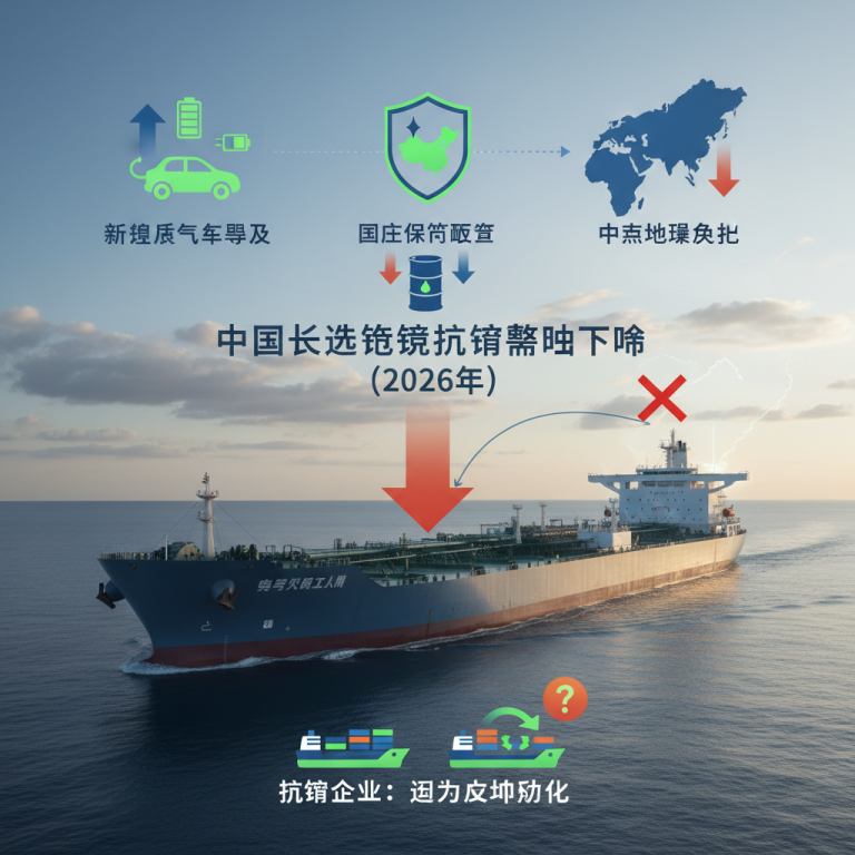 物流与航运专家深度解析：地缘政治动荡与国内新能源汽车爆发双重冲击下，2026年中国长途能源航运需求下降现象与行业应对策略