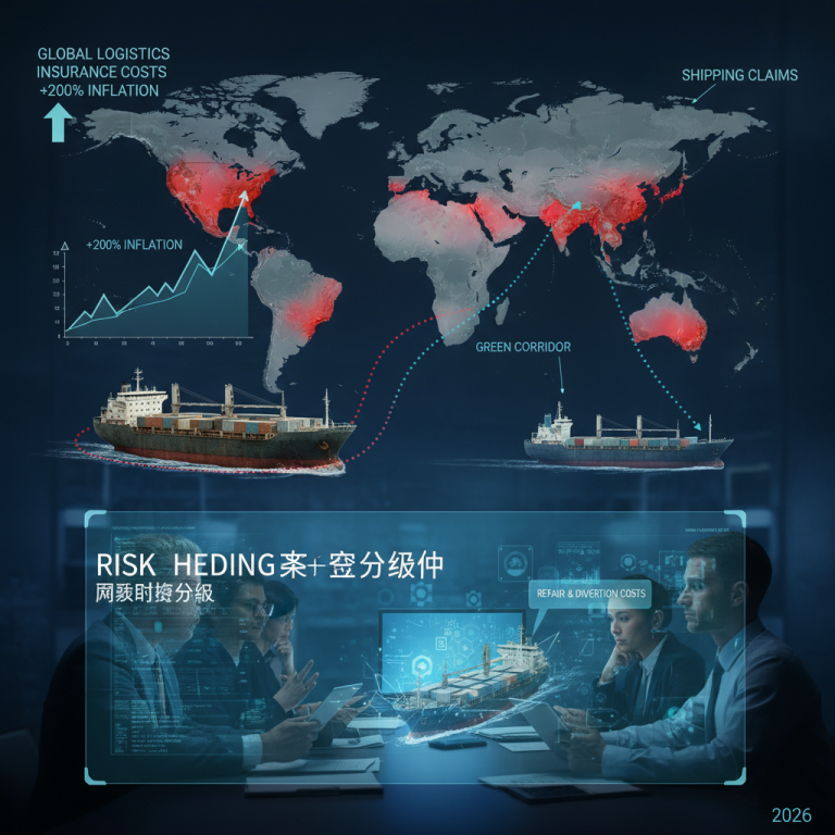 深度解析：在地缘政治危机与索赔激增双重冲击下，2026年全球物流保险成本通胀持续加剧，航运与供应链管理者该如何破局？