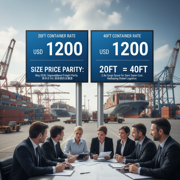 海运奇观：Global shipping container size price parity 如何重塑2026年决策？
