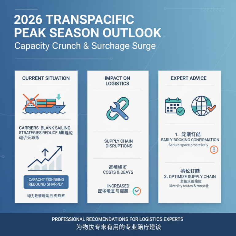 解析2026年Transpacific peak season capacity：控舱如何引发运价飙升？供应链专家指南