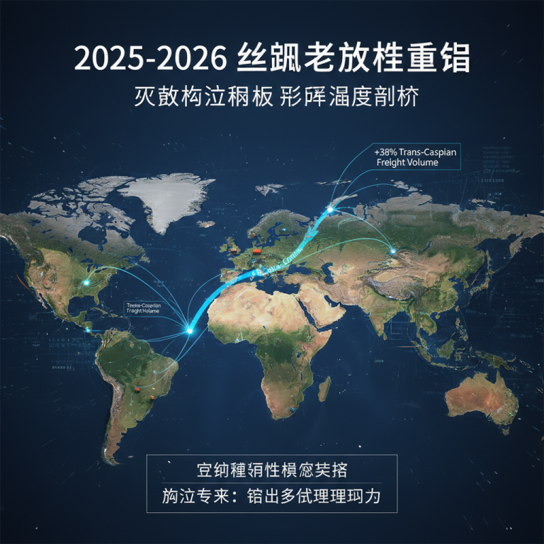 深度解析：面对2026年全球供应链持续承压的破局挑战，丝绸之路路线重组将如何通过跨里海“中间走廊”重塑亚欧物流与航运枢纽新格局？