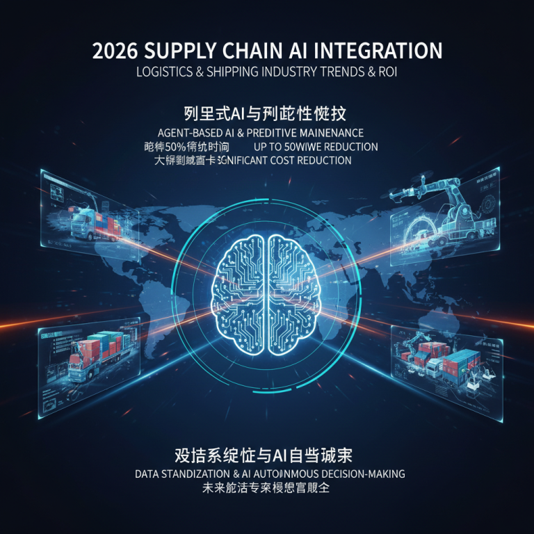 2026年物流业前瞻分析：面对全球航运复杂性剧增，供应链AI整合如何通过代理式人工智能与预测性维护重塑企业核心竞争力与ROI？