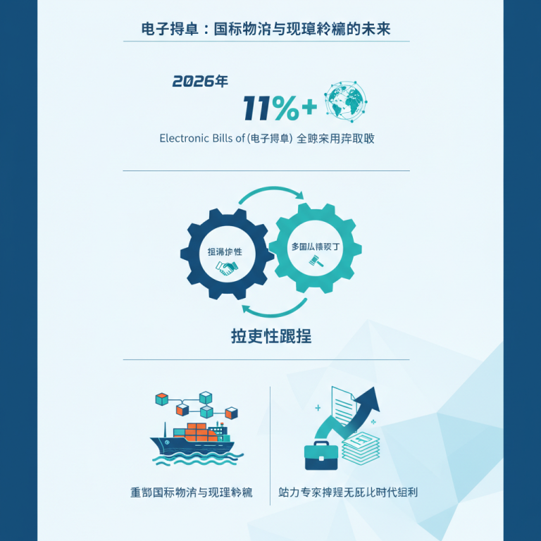 深度解析2026年货运物流破局关键：全面普及的 Electronic Bills of Lading 如何重塑国际贸易与供应链金融？