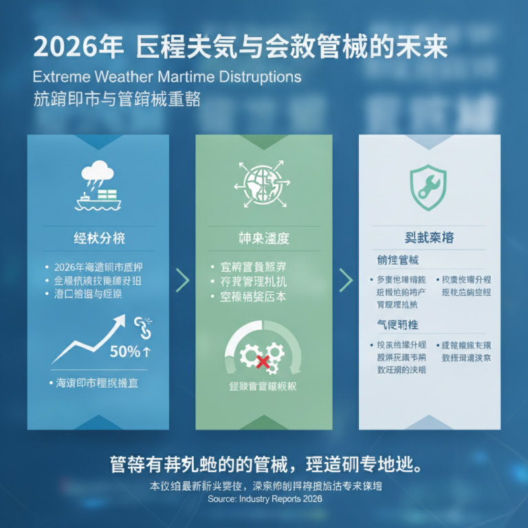 Extreme Weather Maritime Disruptions 危机加剧：2026年全球物流专家将如何重塑航运韧性？
