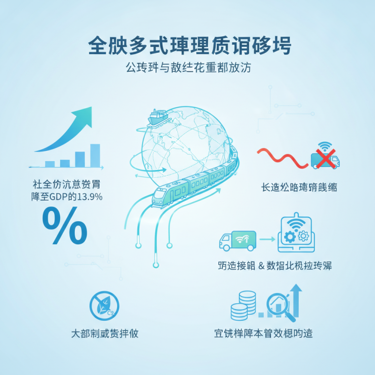 全球”多式联运货运转移”进入深度洗牌期：2026数据揭示物流总费用降至GDP的13.9%，长途干线企业如何破局突围？