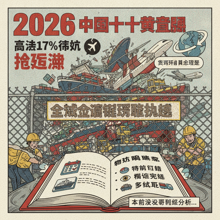 面对高达17%的停航率与运力缩减，2026年黄金周前货运规划(Pre-Golden Week Freight Planning)该如何破局？