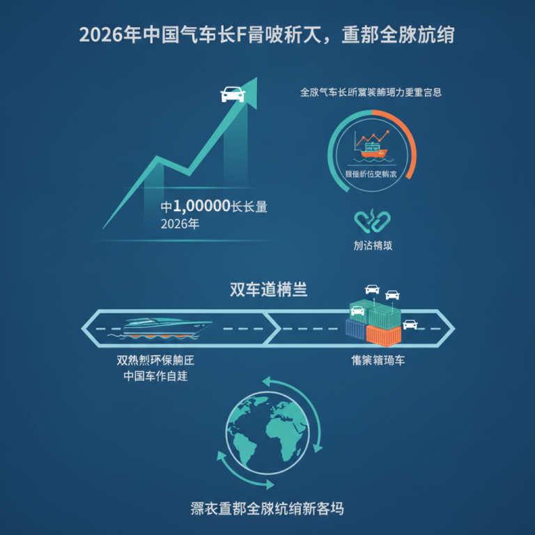 深度解析供应链重构：2026年中国汽车出口滚装船运力持续告急，车企大举自建环保船队与集装箱替代方案能否彻底重塑全球航运物流格局？