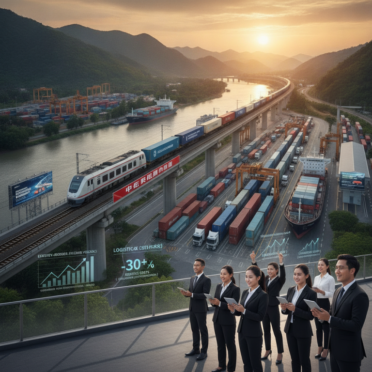 中老泰铁路通道正加速泛亚供应链重塑：2026年跨境货运量飙升，全线贯通将如何大幅降低30%物流成本并重构东南亚航运新格局？