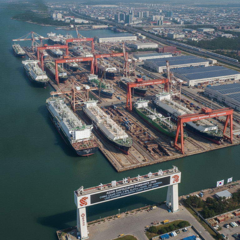 Asian Shipbuilding Dominance 深度解析：2026年中韩如何重塑航运版图？专家必读的市场趋势与数据洞察