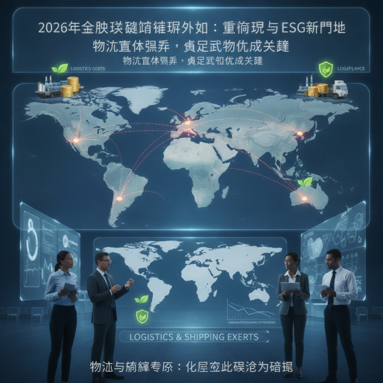 破局2026年全球供应链近岸外包浪潮：物流与航运专家应如何应对区域重构、运营成本激增以及ESG环保合规带来的深度挑战与新机遇？