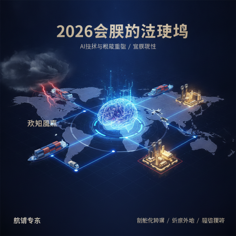 2026年物流与航运业专家深度前瞻：在全球地缘政治与极端气候挑战频发的大变局下，如何依托AI新技术全面重塑企业供应链韧性体系？