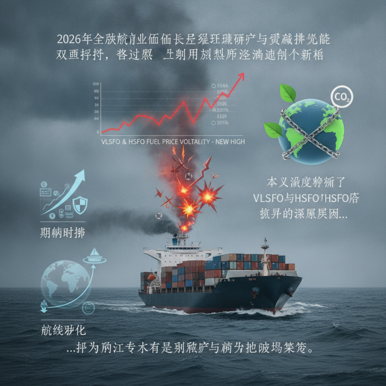 直击2026全球航运成本痛点：VLSFO飙升逼近千元大关，船用燃料价格波动缘何加剧？物流专家应如何利用对冲工具破局？