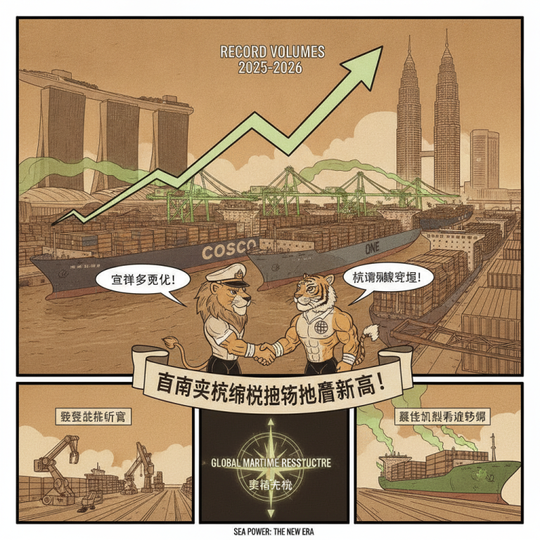 全球供应链多元化与联盟重组双重驱动：东南亚航运枢纽在2025至2026年频创吞吐量新高，究竟将如何全面改写全球海运新格局？